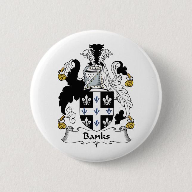 Banks Family Crest Button (Front)