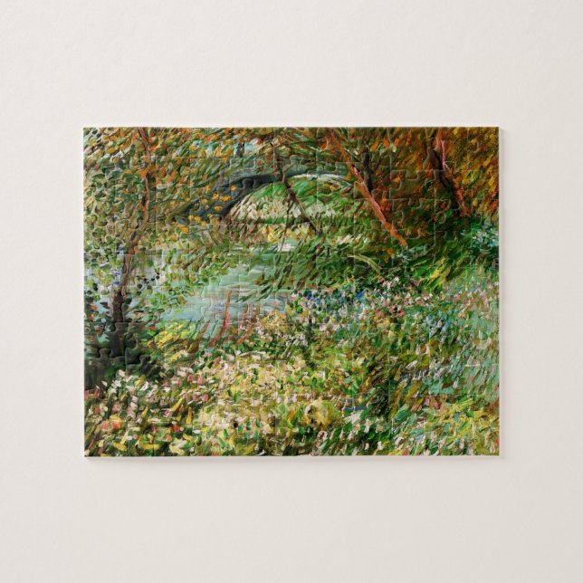 Banks of Seine, Pont de Clichy by Vincent van Gogh Jigsaw Puzzle (Horizontal)