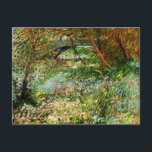 Banks of Seine, Pont de Clichy by Vincent van Gogh Postcard<br><div class="desc">Banks of the Seine with Pont de Clichy in the Spring by Vincent van Gogh is a vintage fine art post impressionism nature painting featuring flowers and trees in spring along the river bank of the Seine with a bridge in Clichy, France. About the artist: Vincent Willem van Gogh was...</div>