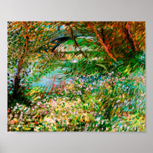 Banks of Seine Pont de Clichy Spring Van Gogh Fine Poster