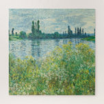 Banks of the Seine River by Monet Jigsaw Puzzle<br><div class="desc">Impressionist Landscape Painting by Claude Monet - Classic Masterpieces - Claude Monet's Impressionist Painting Series - Banks of the Seine River</div>