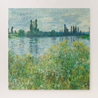 Banks of the Seine River by Monet Jigsaw Puzzle