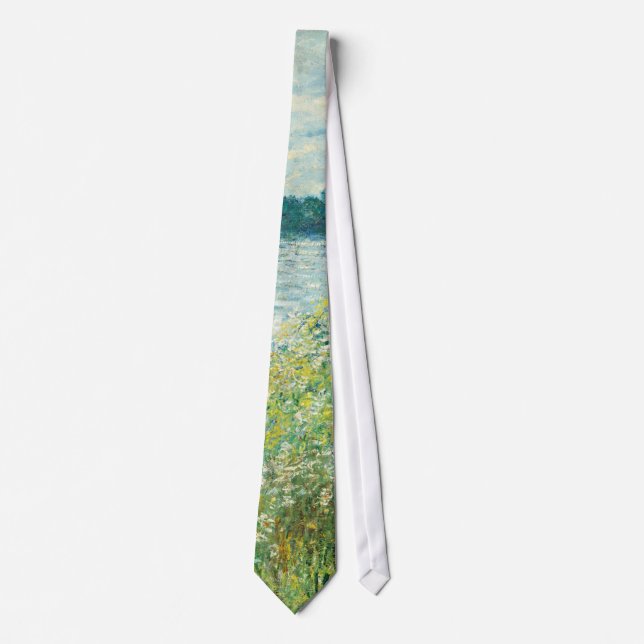 Banks of the Seine River by Monet Neck Tie (Front)
