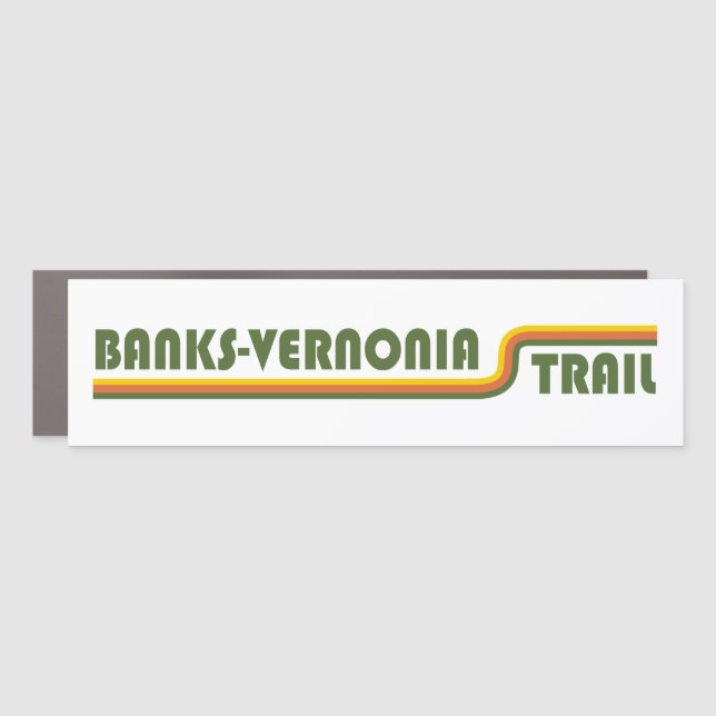 Banks-Vernonia Trail Car Magnet (Front)