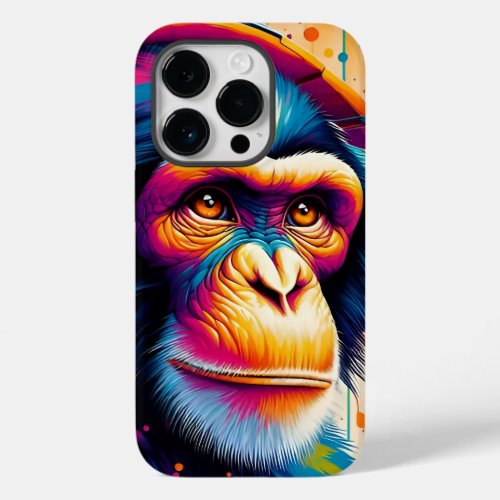 Banksy DJ Monkey Gorilla Chimp Art Print Case_Mate iPhone 14 Pro Case