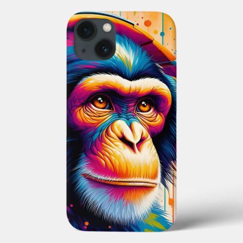 Banksy DJ Monkey Gorilla Chimp Art Print iPhone 13 Case