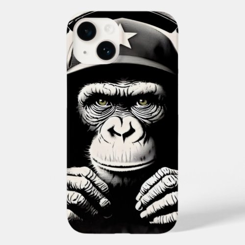 Banksy DJ Monkey Gorilla Chimp Art Print Case_Mate iPhone 14 Case