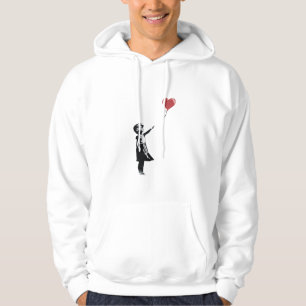 Banksy Graffiti - Girl with Balloon, Street art Hoodie