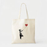 Banksy Graffiti - Girl with Balloon, Street art Tote Bag