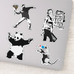 Banksy Graffiti grunge vinyl stickers set