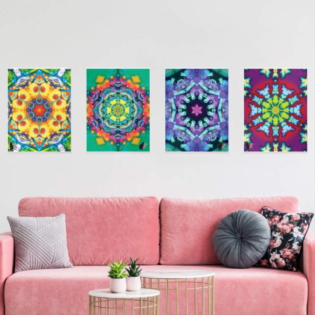 Bannapuddin, Barium, Bleus, Bloom -  Wall Art Sets (Livingroom)