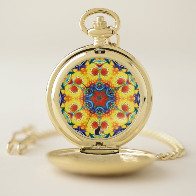 BannaPuddin Kaleidoscope Pocket Watch (Inside)