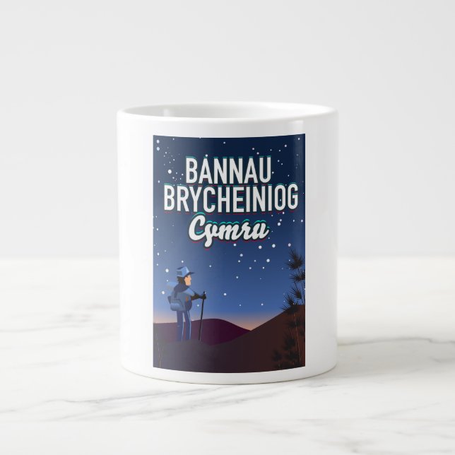 Bannau Brycheiniog Cymru  Giant Coffee Mug (Front)