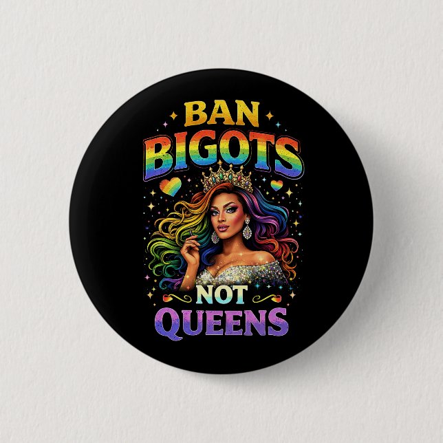 Banned Bigots Button (Front)