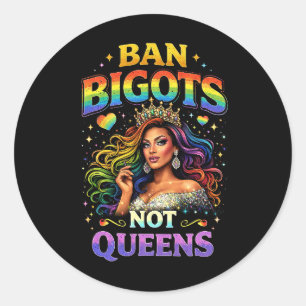 Banned Bigots Classic Round Sticker