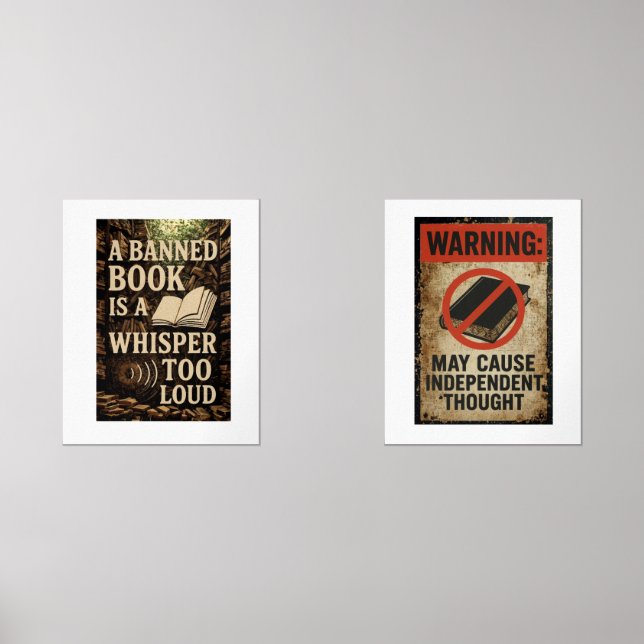 Banned book art set (Front)