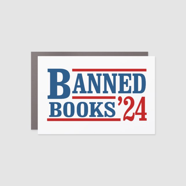 Banned Books 2024 Car Magnet (Front)