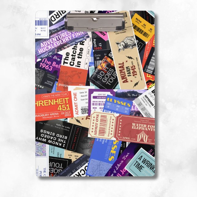 Banned Books Add Name Colorful Fun Clipboard (Creator Uploaded)