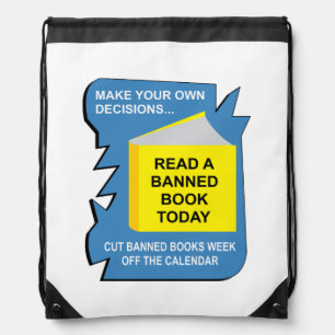 Banned Books Book Drawstring Bag