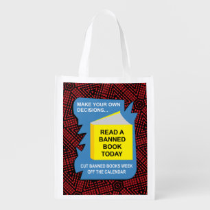 Banned Books Book Grocery Bag