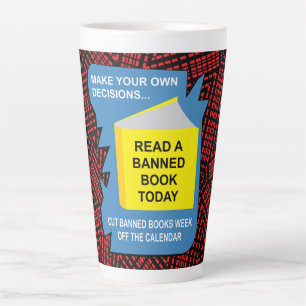 Banned Books Book Latte Mug