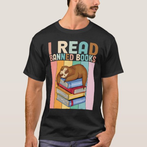 Banned Books Bookworm I Read Banned Books T_Shirt