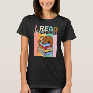 Banned Books Bookworm I Read Banned Books T-Shirt