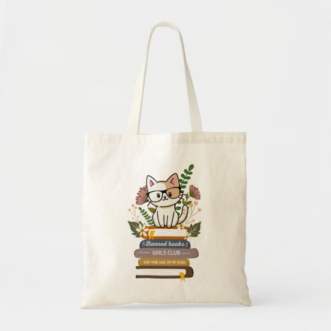 BANNED BOOKS GIRLS CLUB  TOTE BAG (Front)