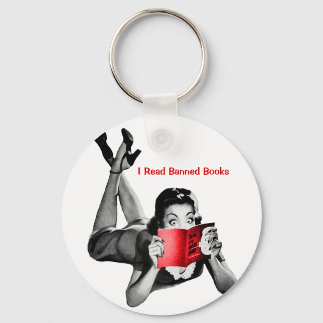 Banned Books Keychain (Front)