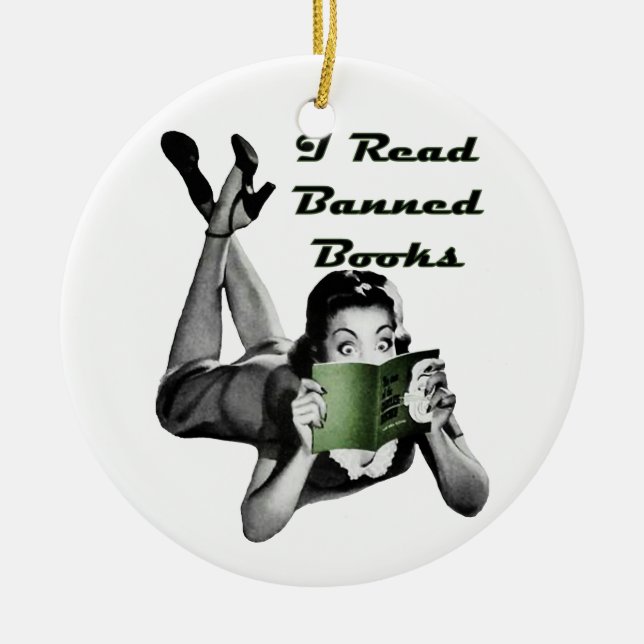 Banned Books Ornament (Front)