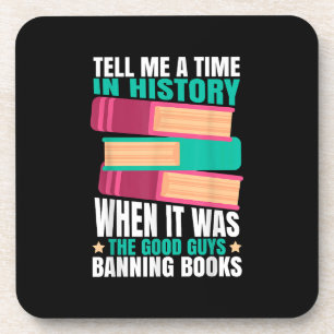 Banned Books Quote Beverage Coaster