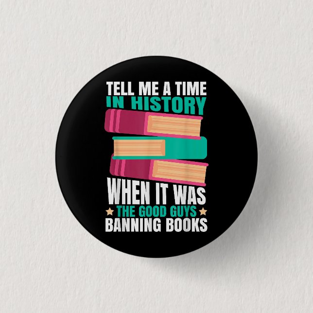 Banned Books Quote  Button (Front)