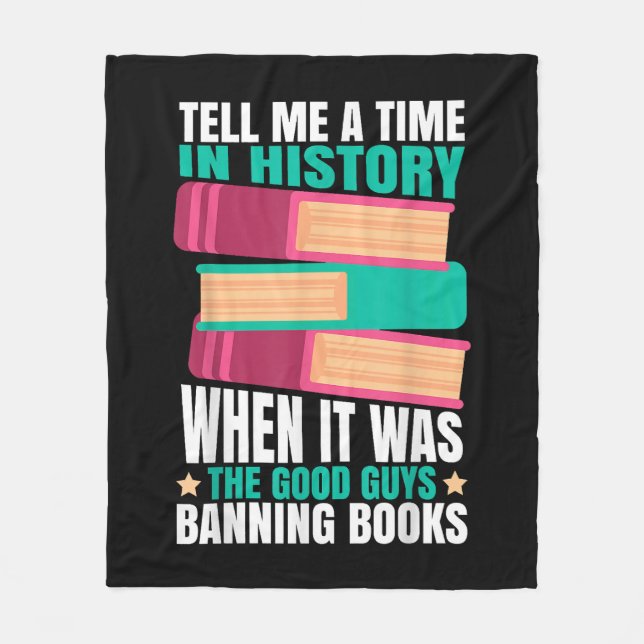 Banned Books Quote Fleece Blanket (Front)