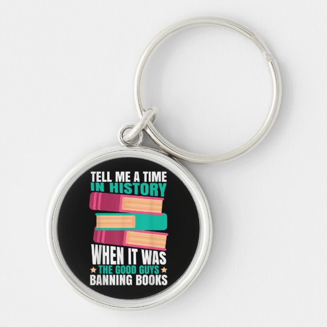 Banned Books Quote  Keychain (Front)