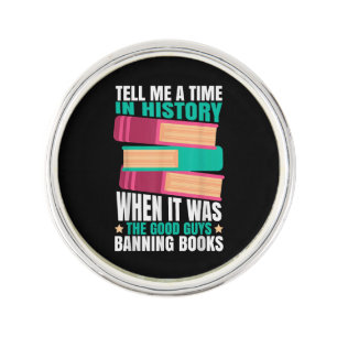 Banned Books Quote Lapel Pin