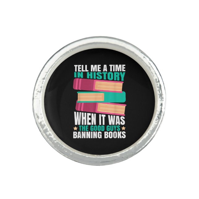 Banned Books Quote  Ring (Front)
