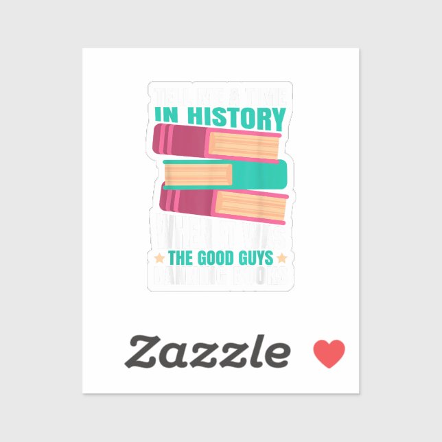 Banned Books Quote Sticker (Sheet)