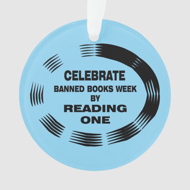 Banned Books Week Oval Ornament (Front)