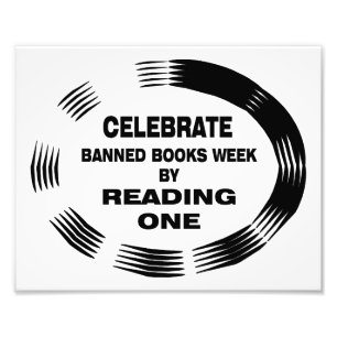 Banned Books Week Oval Photo Print