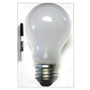 Banned Incandescent Light Bulb Dry-Erase Board