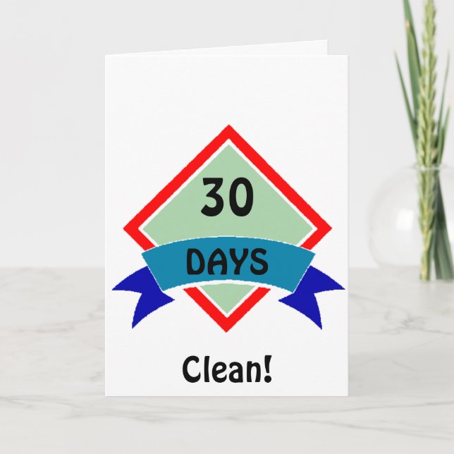 Banner 30 days clean card (Front)
