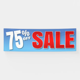 BANNER 75% OFF SALE - 2.5'x8'