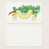 Banner and branch of oak leaves (Front & Back)