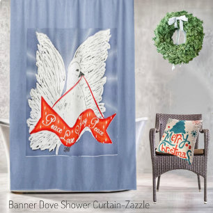 Banner Dove Shower Curtain