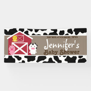 Banner - Farm Animals Baby Shower