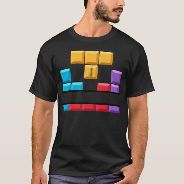 banner Gaming blocks funny T-Shirt (Front)