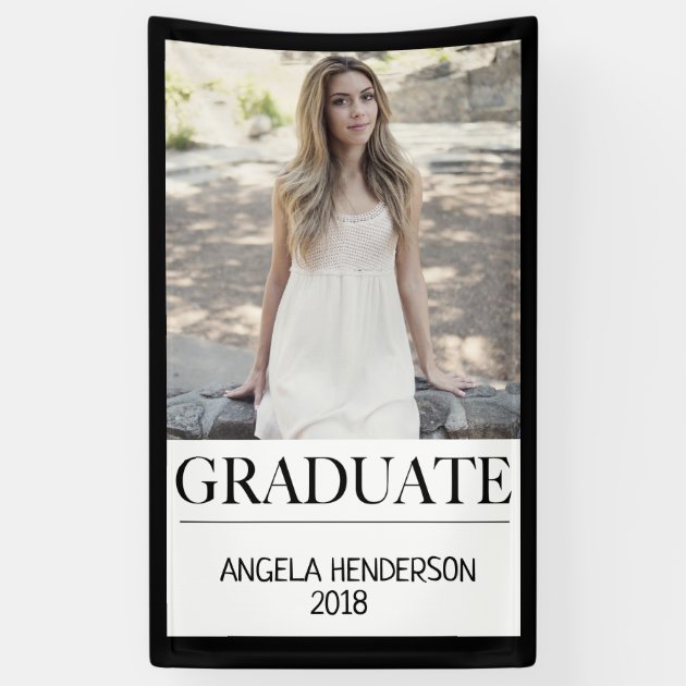 Banner Graduation Photo Announcement
