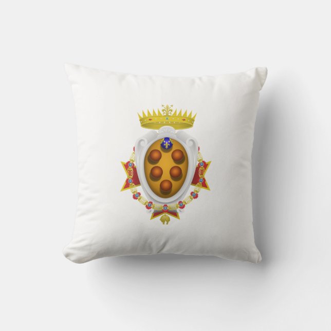 Banner Grand Duchy of Tuscany Throw Pillow (Front)