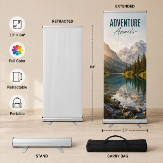 Banner Holder Stand | Pop Up Display Frame