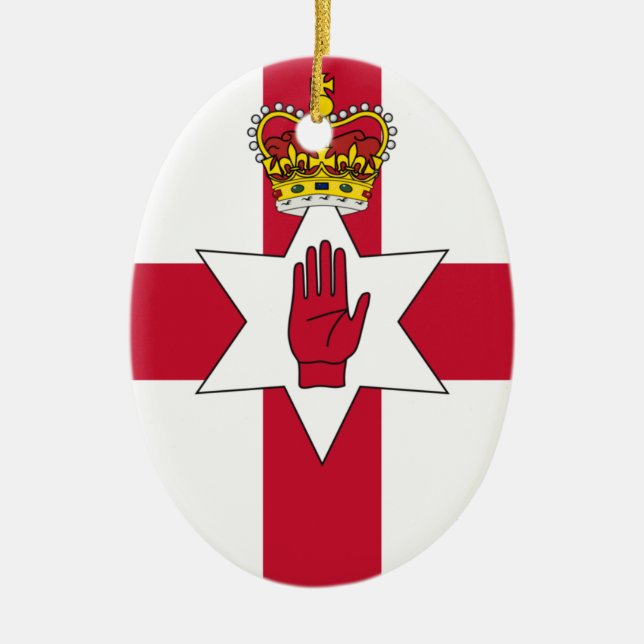 Banner of Northern Ireland Ceramic Ornament (Front)